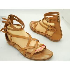 Tory Burch Women Strappy Gladiator Tan  Women Size  10.5